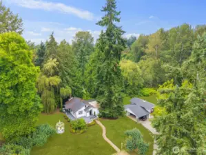 Aerial view of property