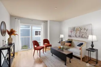 Bright and spacious living area