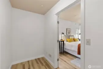 Inviting french door entry to the primary bedroom