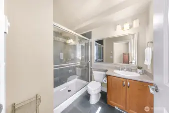 Primary bathroom with walk-in shower