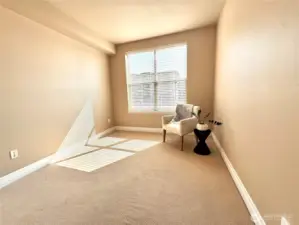 First bedroom. New paint. New blinds in all bedrooms.