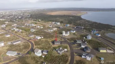 To the East is the wildlife reserve and the bay.