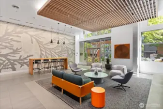 Recently remodeled lobby