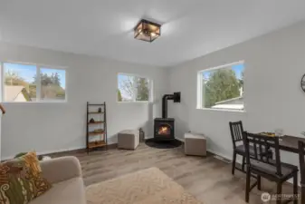 End unit gives you lots of natural lighting.