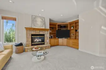 Versatile family room designed for relaxation, media, or hosting guests. Versatile family room designed for relaxation, media, or hosting guests.