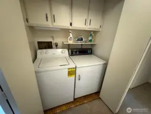 Washer and dryer included