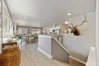 Stairwell to access daylight basement