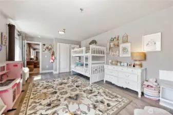 View of daylight basement guest room