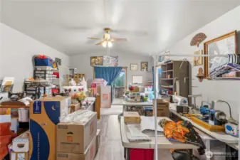 Family Room with Slider to Covered Deck.