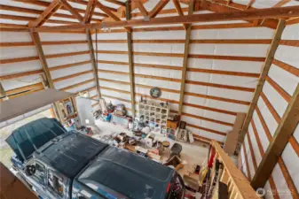 From the top of the staircase leading into the Storage Room... this thing is tall!!