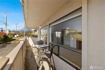 Wrap around fenced patio