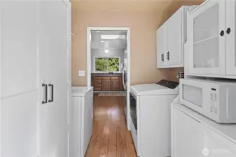 Galley Style laundry room