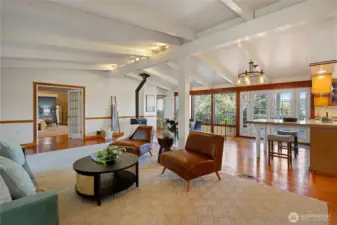 Great room over 900 square feet.