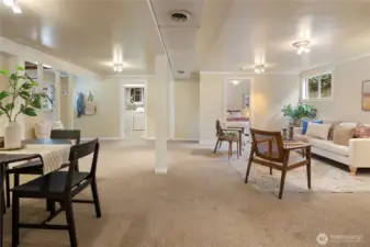 Lower level rec room