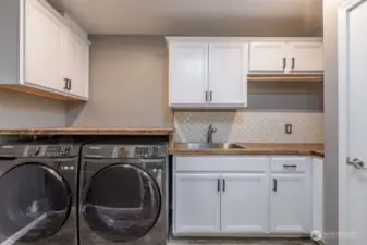 Lots of storage with brand new sink installed