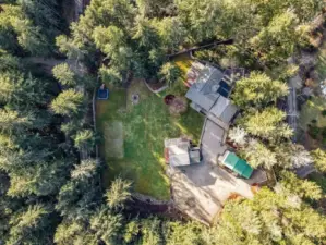 Aerial of entire property