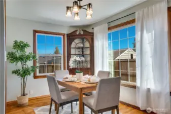 Original hardwoods extend throughout the main floor and up into the 2nd floor bedrooms.