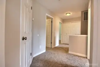 Laundry is also conveniently located on the 2nd level and all appliances stay! Laundry closet straight ahead.