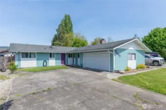 Front of House and Driveway