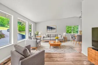 Upstairs: main living room