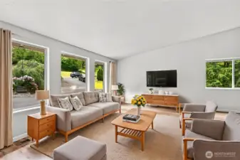 Upstairs: main living room