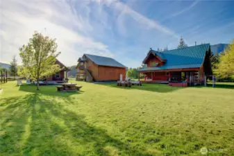 Backyard toward house