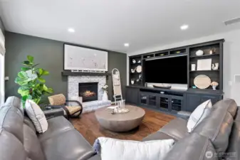 Living room with gas fireplace