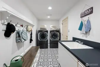Updated laundry room -