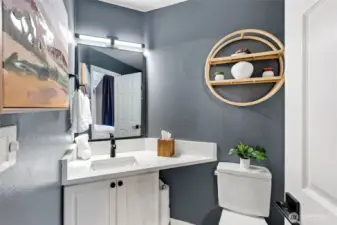 Private bath attached to the 2nd bedroom