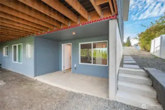 Lower level separate entry