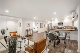 Full living space lower level