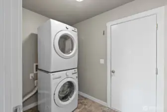 Laundry Downstairs off Garage