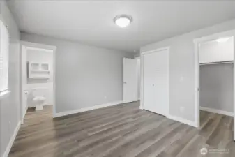 Primary Bedroom-New LVP Flooring & Freshly Painted