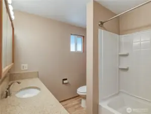 Full bath on main floor