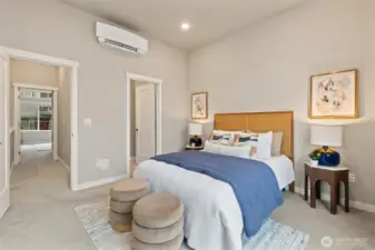 2nd primary bedroom with attached bathroom