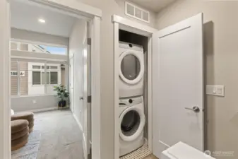 washer and dryer stay with the home