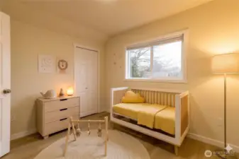 Upstairs bedroom - virtually staged