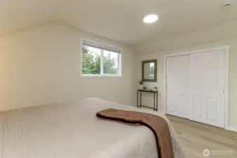 Upstairs - super roomy bedroom!
