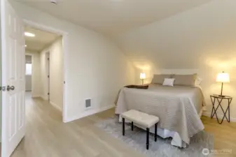 Upstairs - super roomy bedroom!