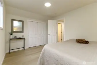 Upstairs - super roomy bedroom!