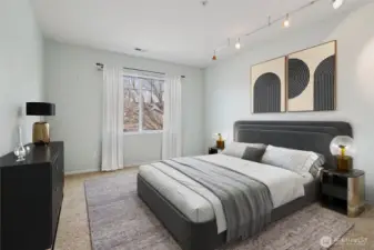 Virtual Staged - Guest bedroom on 2nd level