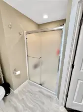 Close up of primary shower.