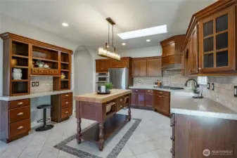 Kitchen with workspace