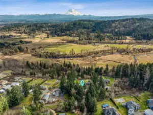Views of Mt Rainier and South Prairie Valley!