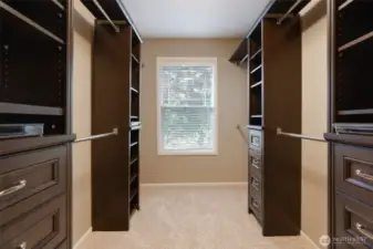 Custom Walk In Closet in Primary