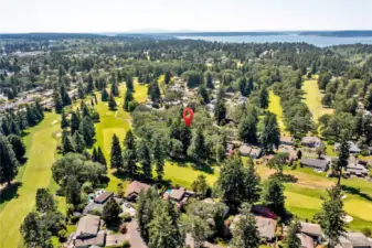 Distinctive property with direct golf course access. Nestled in the Evergreens.  YES, it is truly in there! Updated! Pre-Inspected!