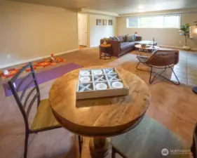 Rec Room with nice Big Window