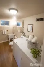 Utility Room has Half Bath