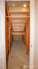 Plenty of Storage Under Staircase
