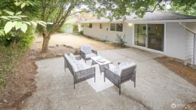 Back of Home with Patio